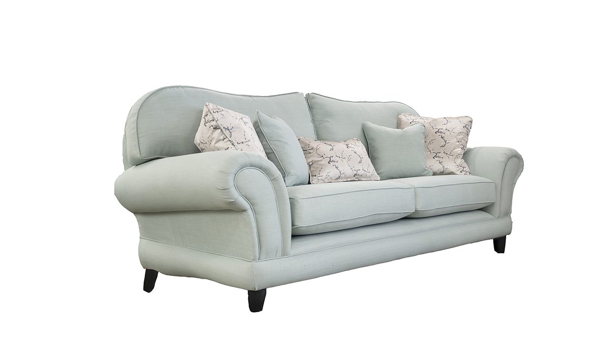 Alexandra 3 Seater Sofa in CMarrone Tur219 Duck Egg, 519339 