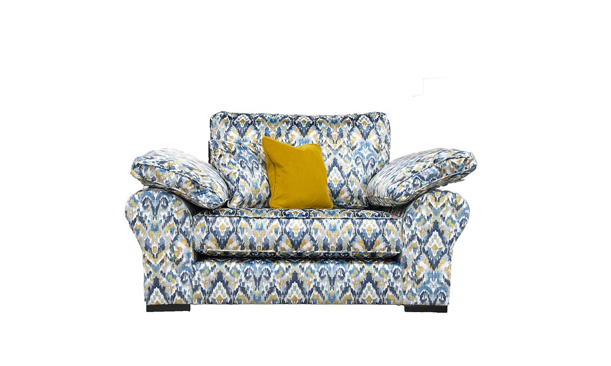 Atlas Love Seat Sofa in Monet Winter - 518495