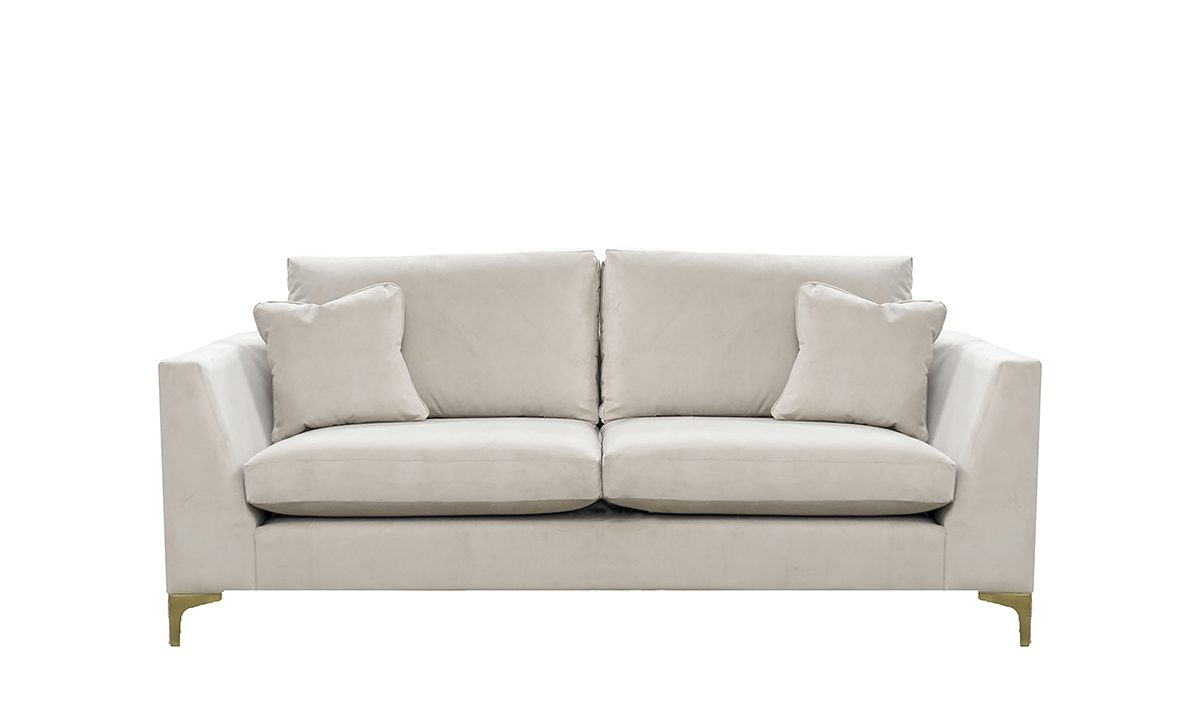 Baltimore 3 Seater Sofa in Plush Platinum - 406059