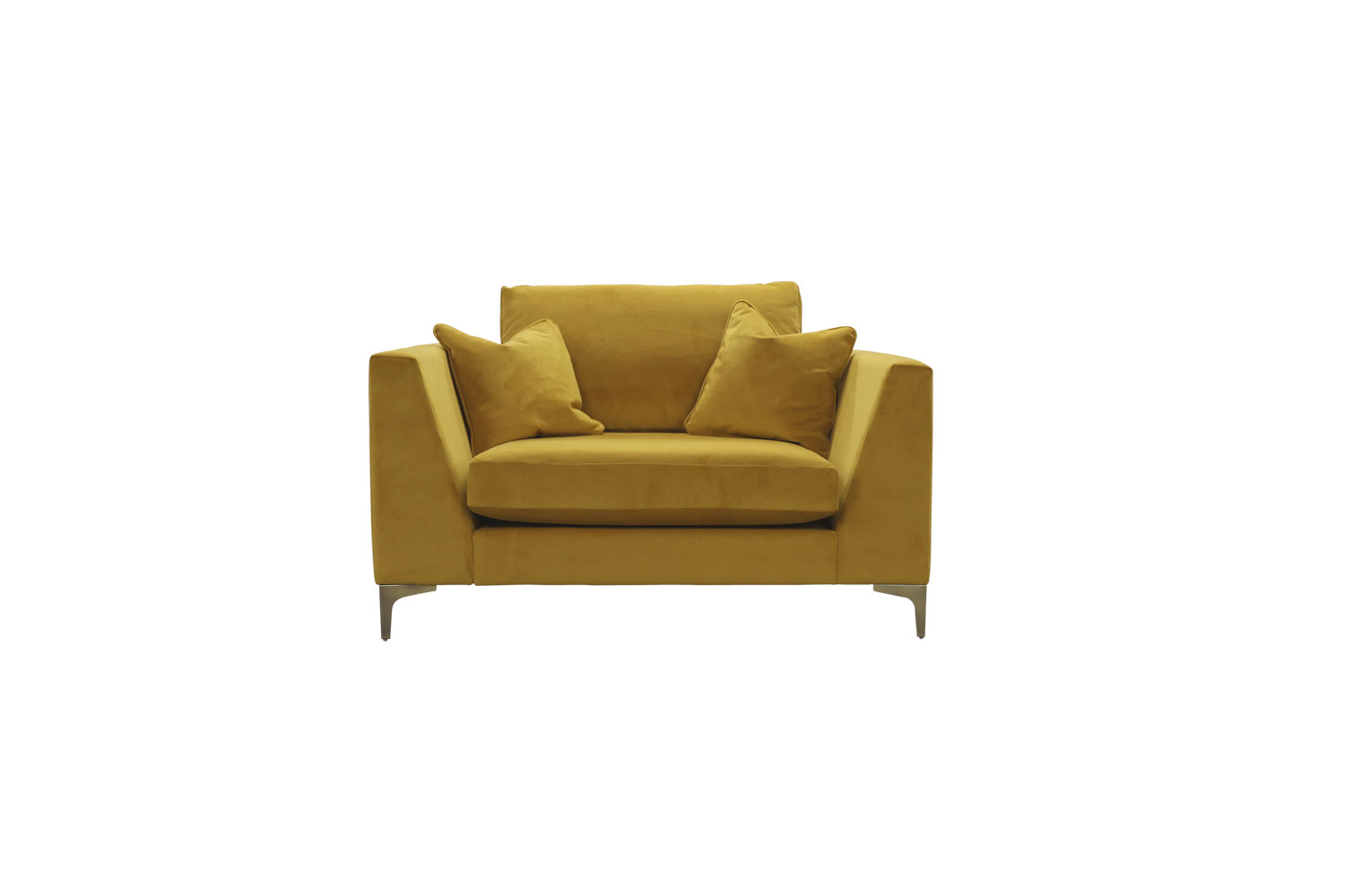 Baltimore Love Seat in Plush Turmeric