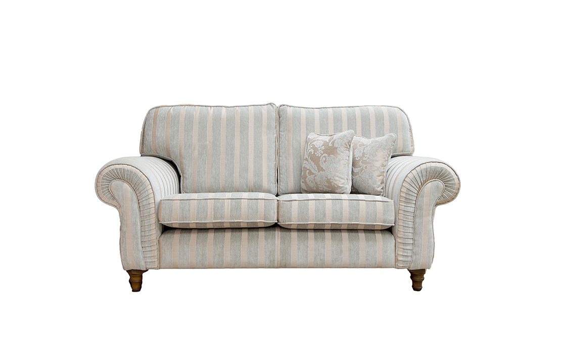Capella 2 Seater Sofa in Burton Mist Stripe