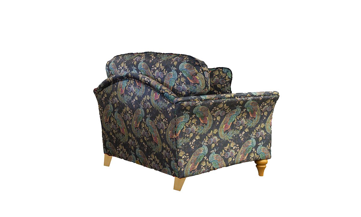 Elisha Love Seat in Peacock Navy