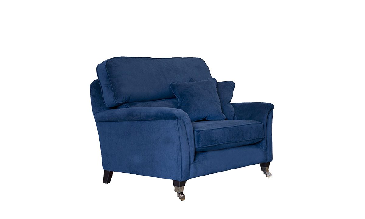 Cumbria Love Seat Sofa, Plush Indigo 