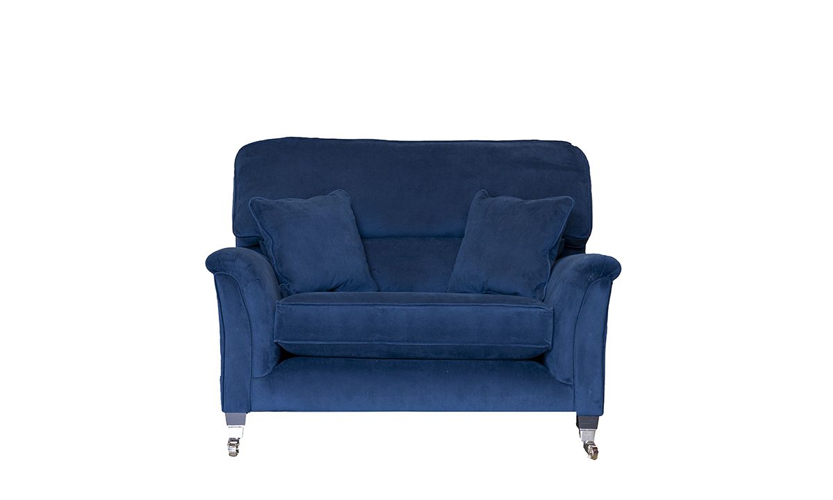 Cumbria Love Seat Sofa, Plush Indigo 