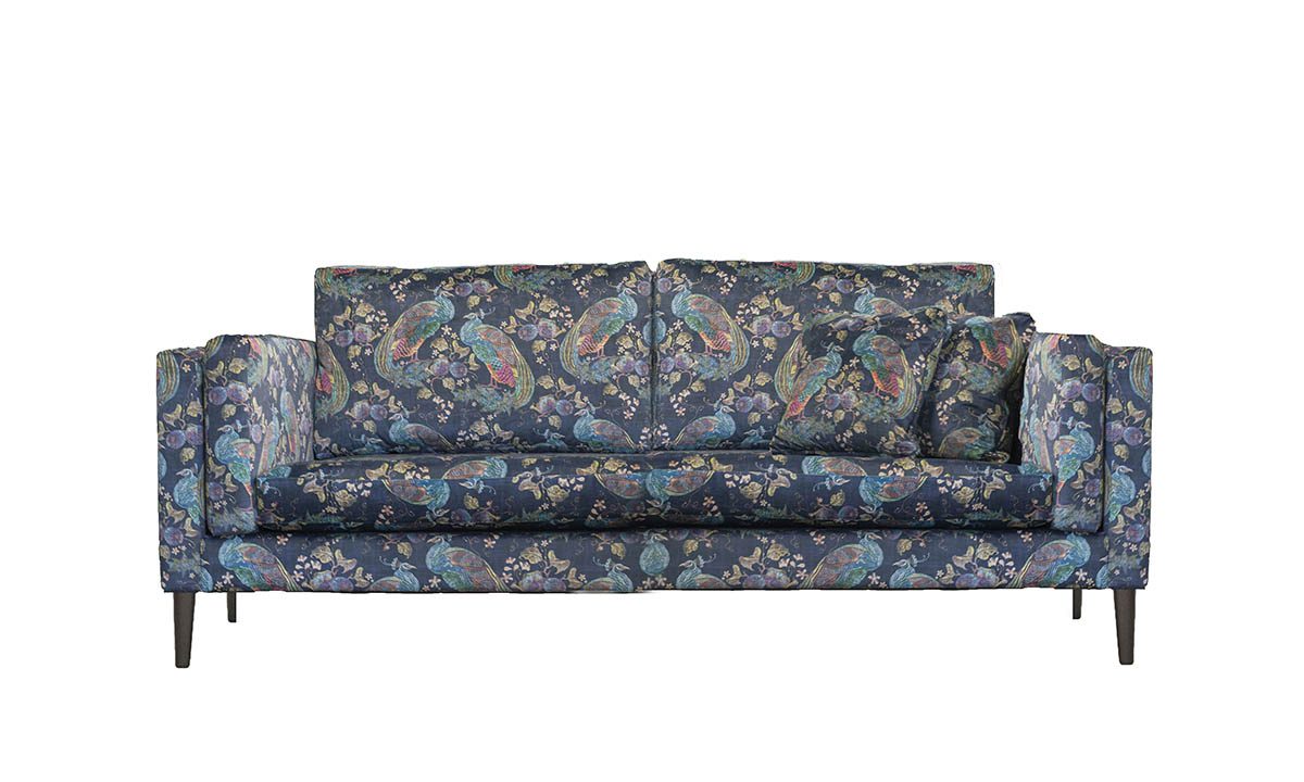 Sebastian 3 Seater Sofa in Peacock Navy