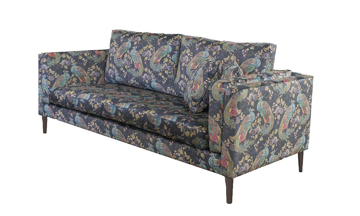 Sebastian 3 Seater Sofa in Peacock Navy