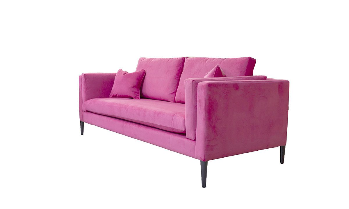 3 Seater Sebastian Sofa in Plush Peony 