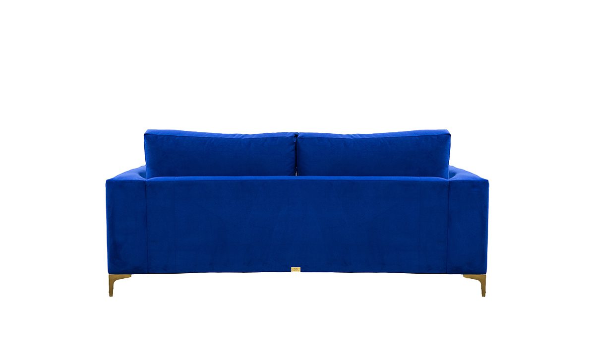 Baltimore 3 Seater Sofa in Plush Cobalt - 520763