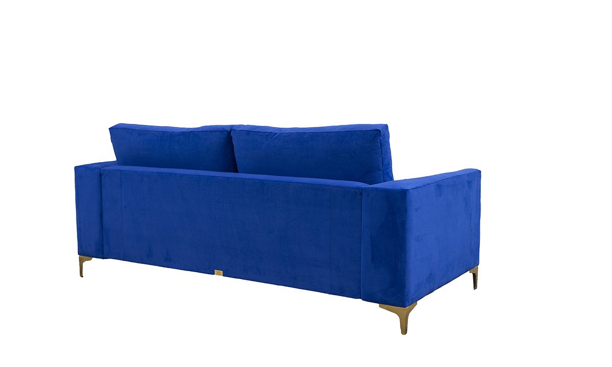 Baltimore 3 Seater Sofa in Plush Cobalt - 520763