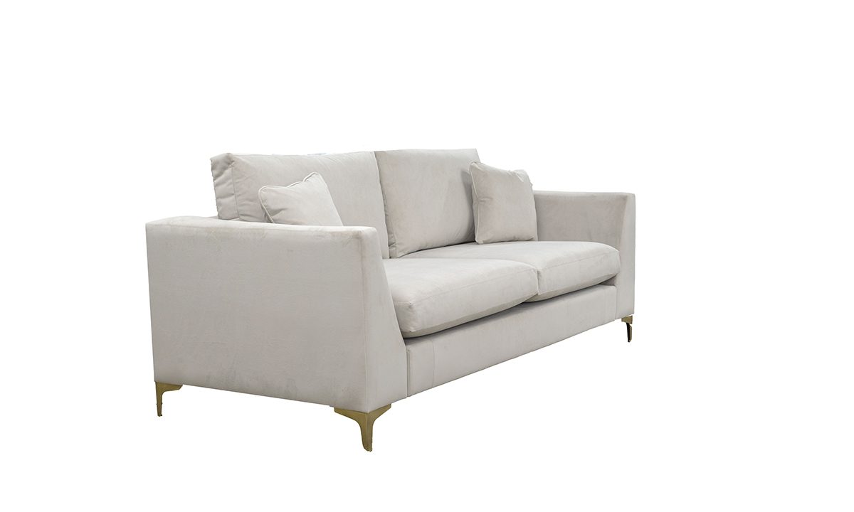 Baltimore 3 Seater Sofa in Plush Platinum - 406059