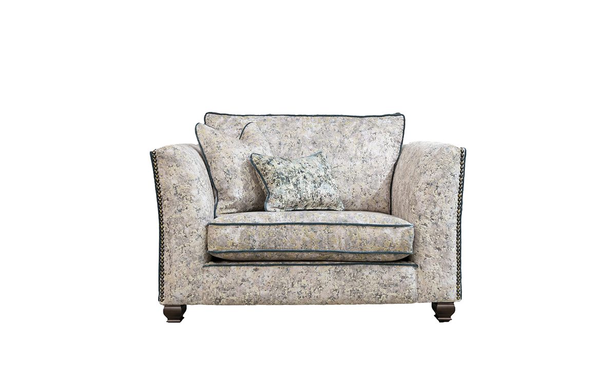 Granada Love Seat Sofa in Igloo Ocean