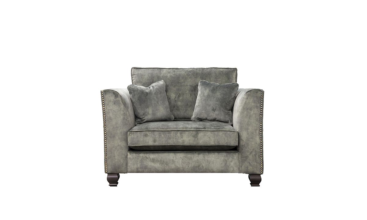 Granada Love Seat Sofa in Lovely Jade - 521510