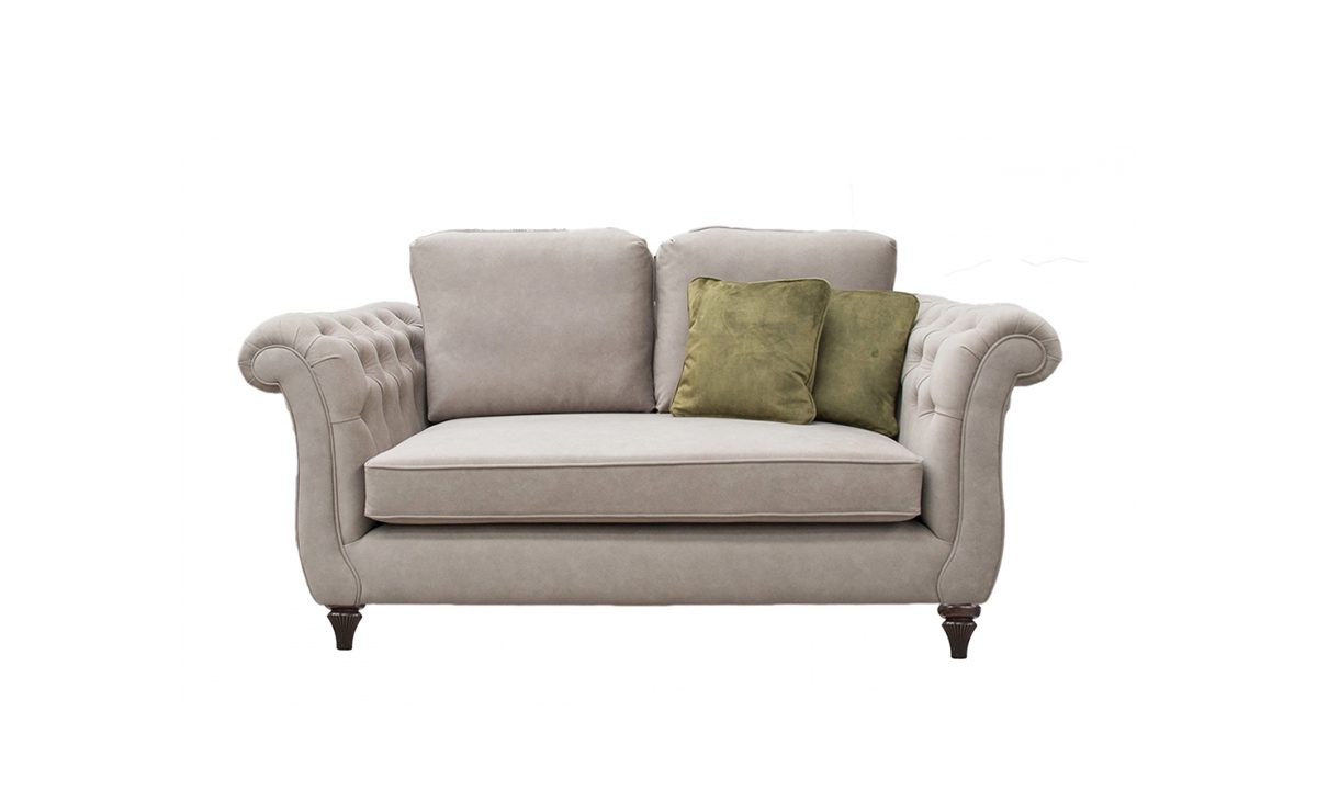 Lafayette 2 Seater Sofa, Deep Button Arms in Ross Dunbar sr19065 Mole