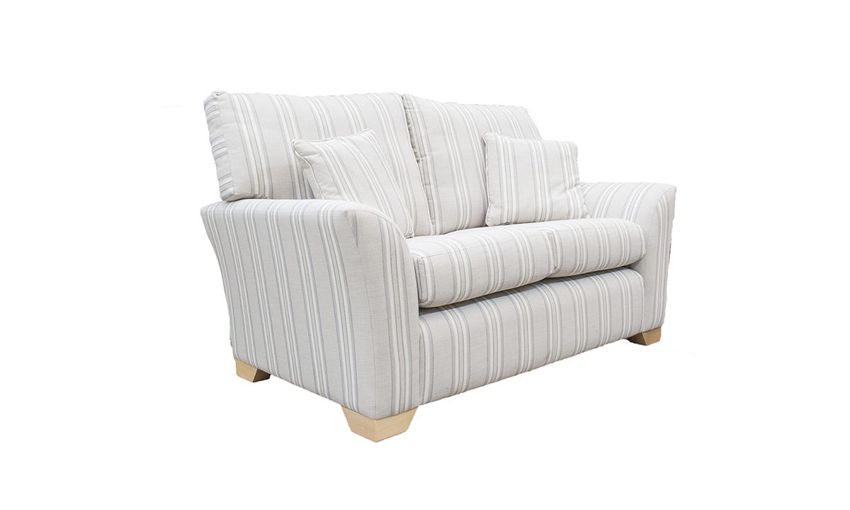 Malton 2 Seater Sofa in Volkan Stripe Cinder