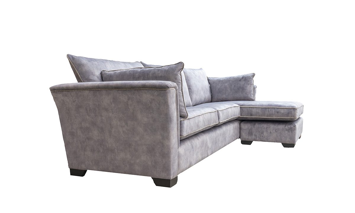 Monroe 3 Seater Chaise End Sofa in Lovely Armour - 405566