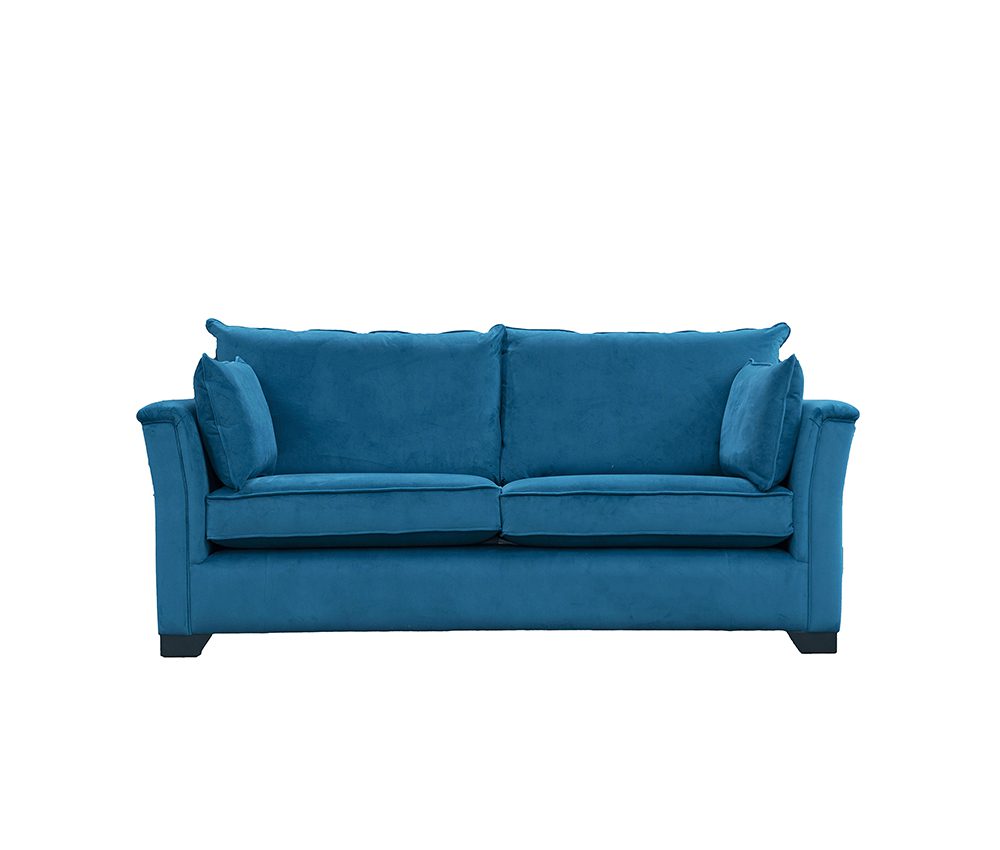 Monroe 3 Seater Sofa in Plush Mallard - 528061