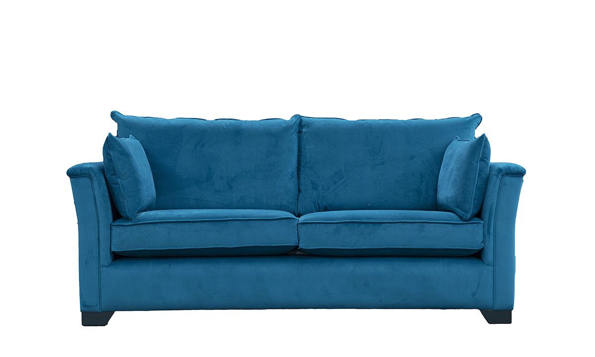 Monroe 3 Seater Sofa in Plush Mallard - 528061