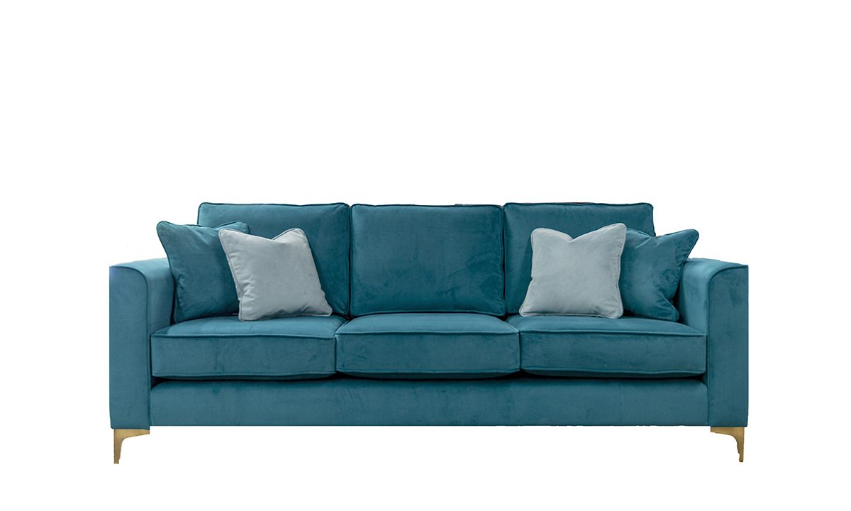 Nolan 3 Seater Sofa in Plush Mallard - 519124
