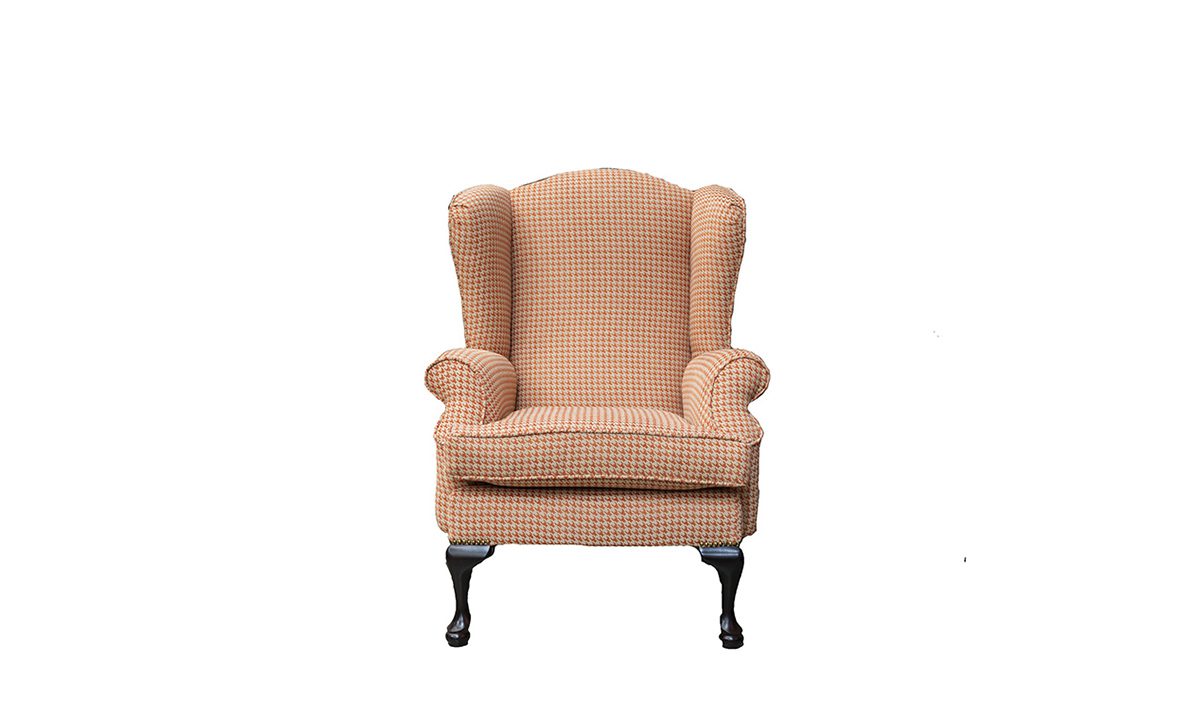 Queen Anne Chair in Poppy Orange