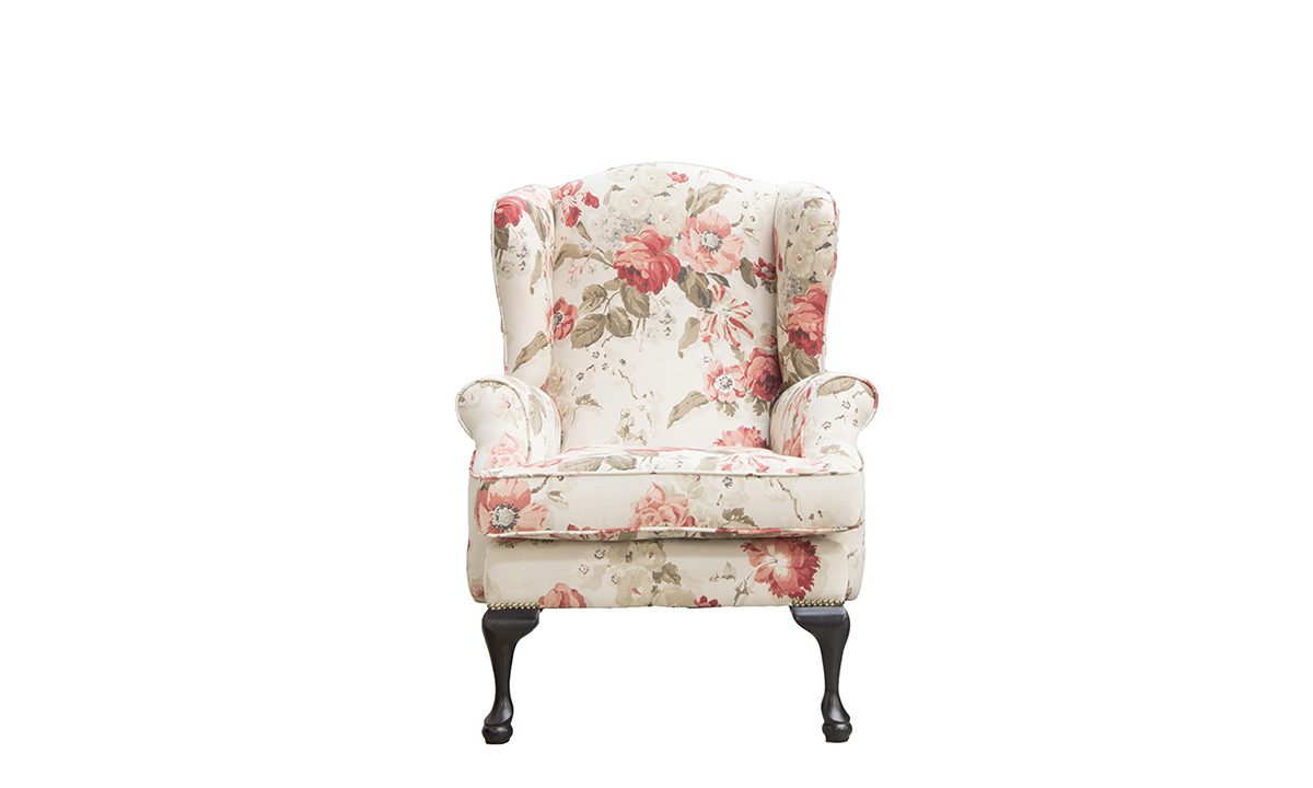 Queen Anne Chair in Wolseley Red