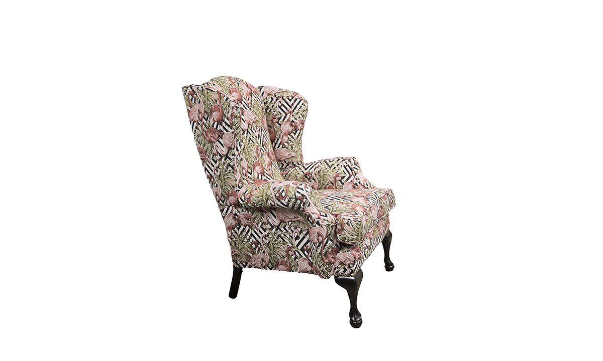 Queen Anne Chair in Flamingo Brick