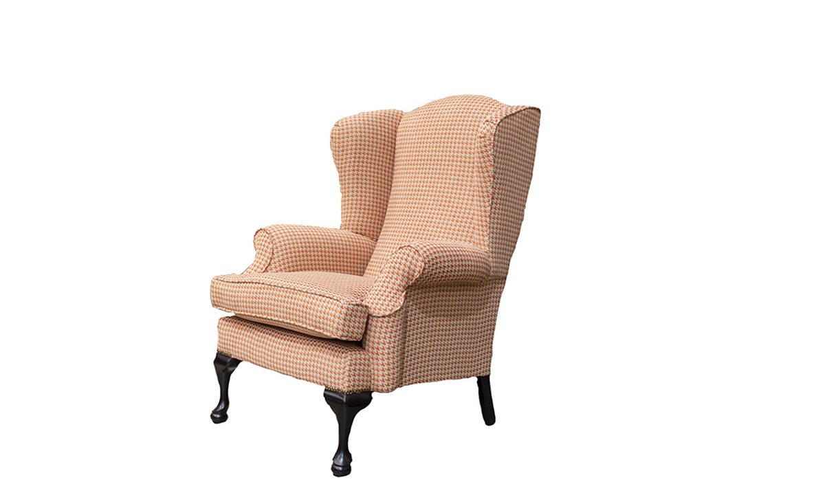 Queen Anne Chair in Poppy Orange