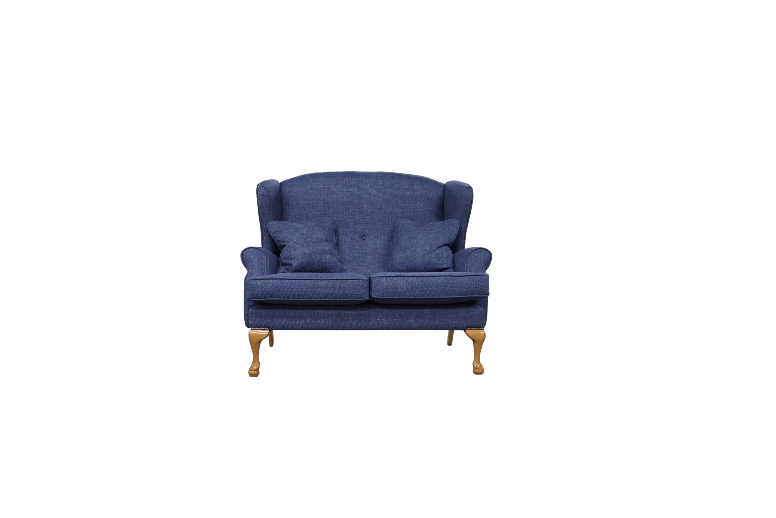 Queen Anne 2 Seater in Edgar Indigo