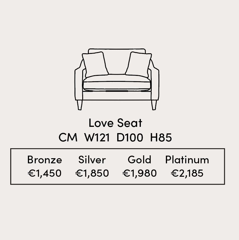Heidi Love Seat Specifications