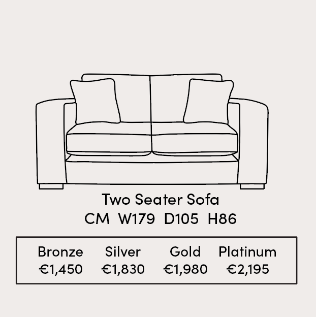 Colorado 2 Seater Sofa Specification