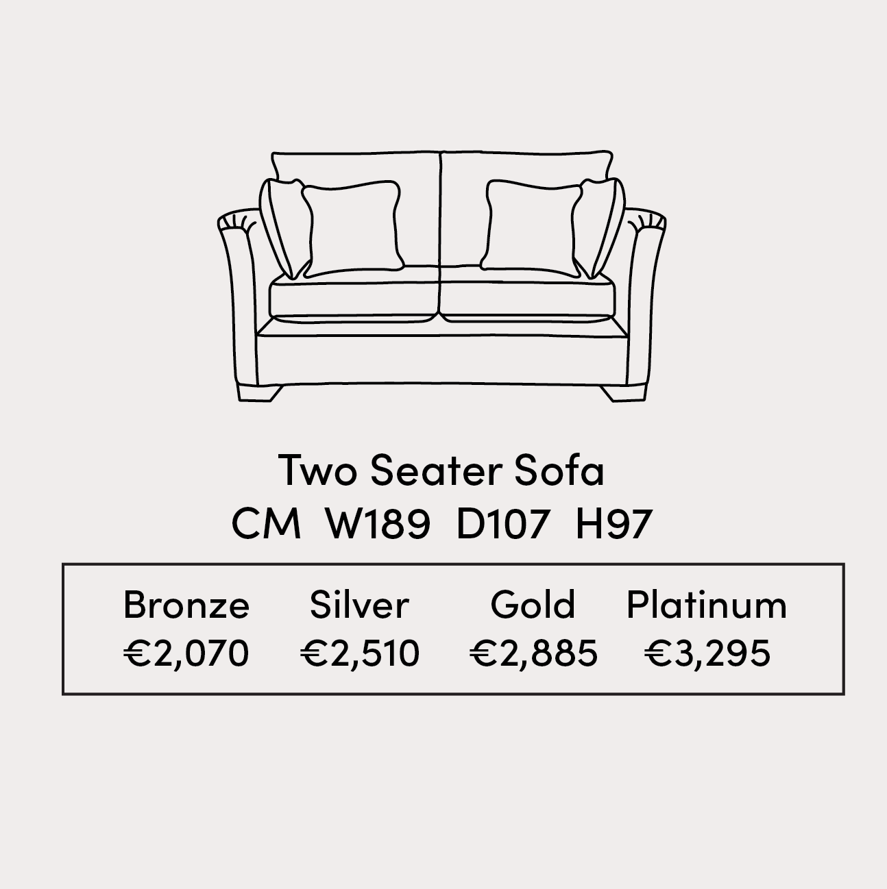 Monroe 3 Seater Sofa