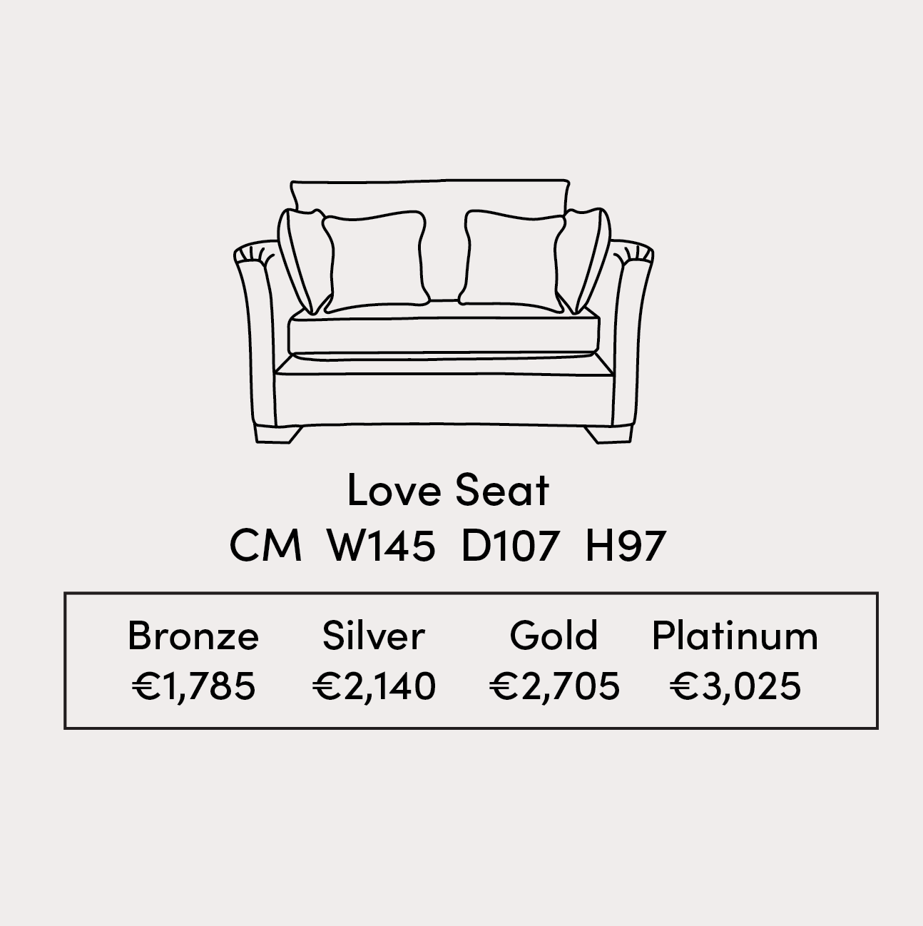Monroe Love Seat