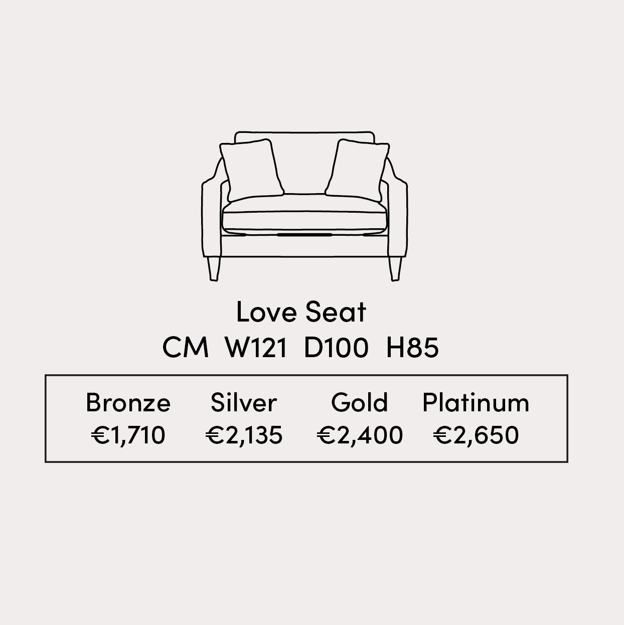 Heidi Love Seat