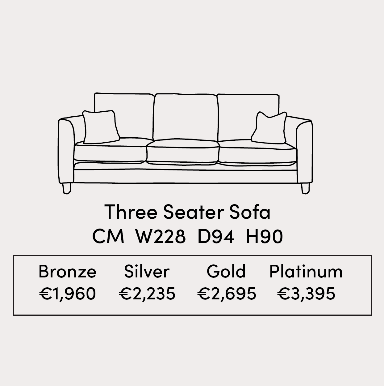 Nolan 3 Seater