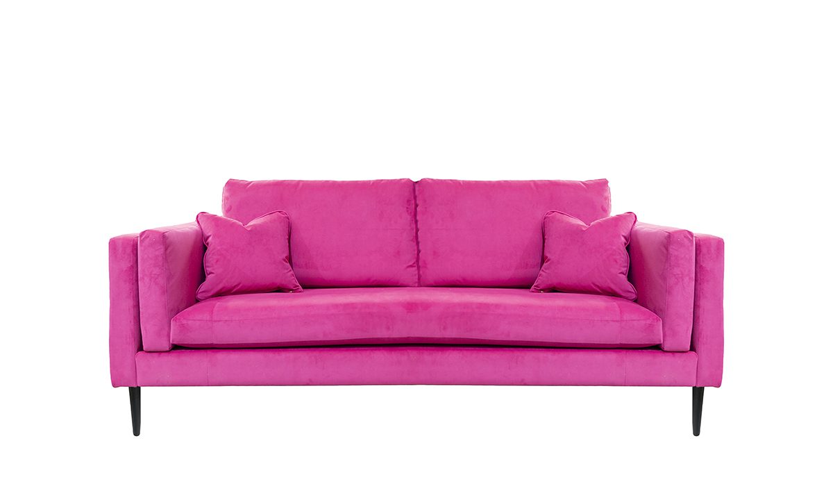 Sebastian 3 Seater Sofa in Plush Peony - 520521