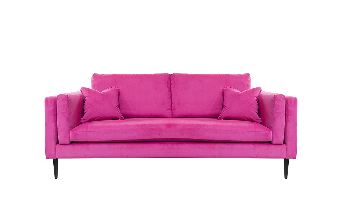 3 Seater Sebastian Sofa in Plush Peony 