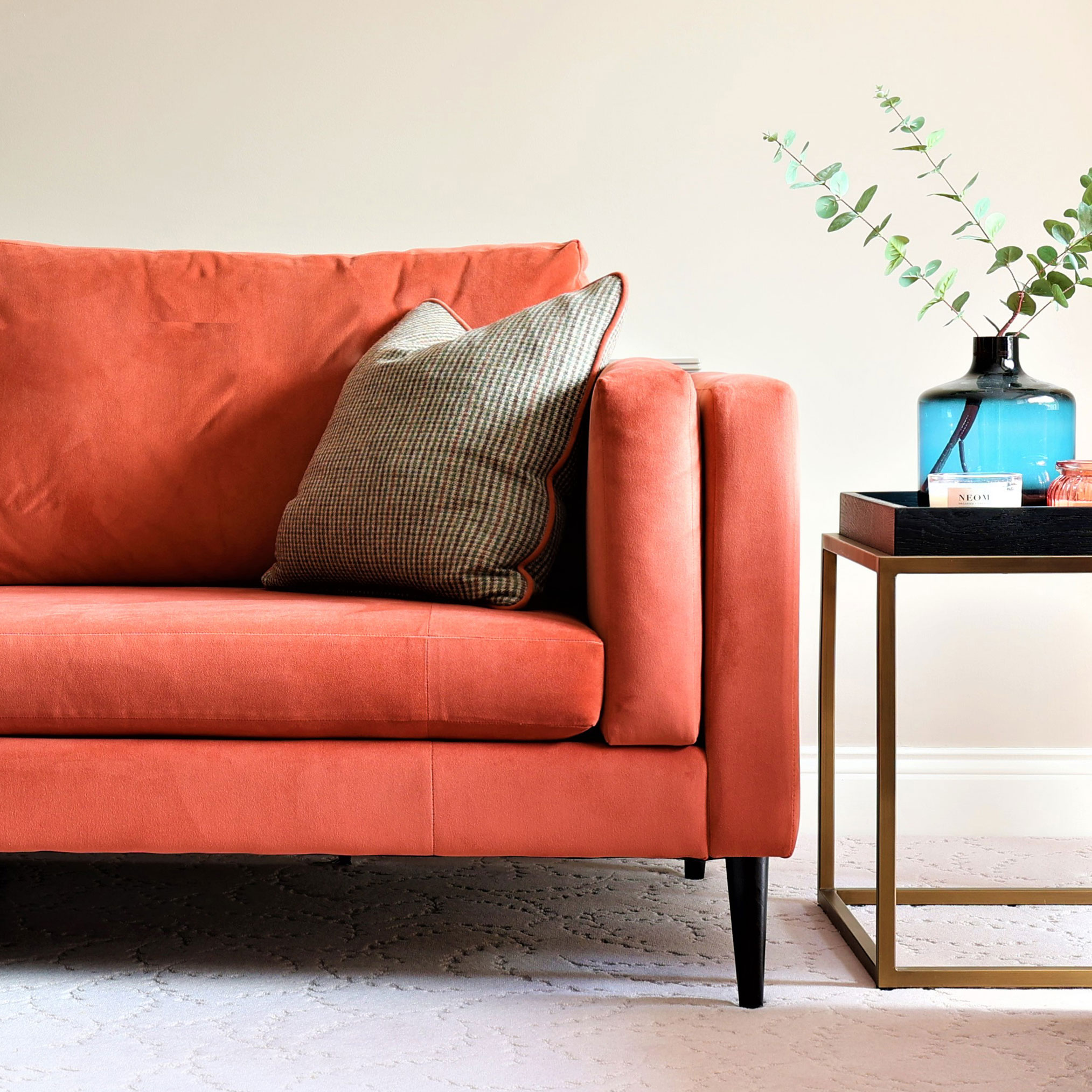 Sebastian Sofa in Plush Brick