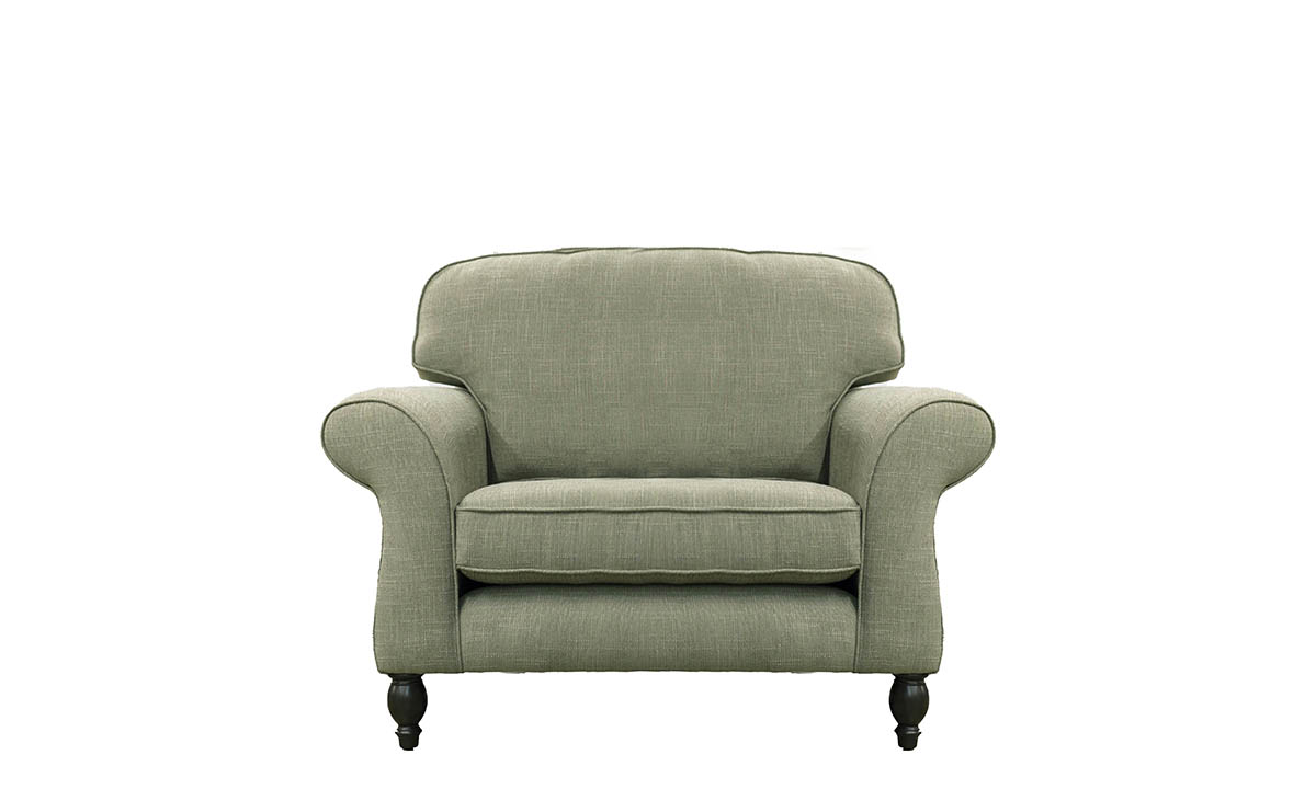 Ascot Love Seat Sofa in Elements Olive