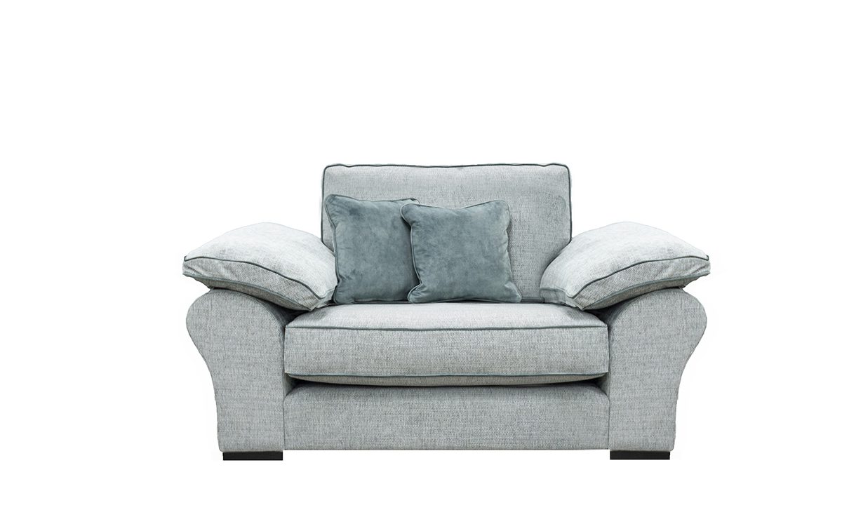 Atlas Love Seat Sofa in Bravo Duck Egg