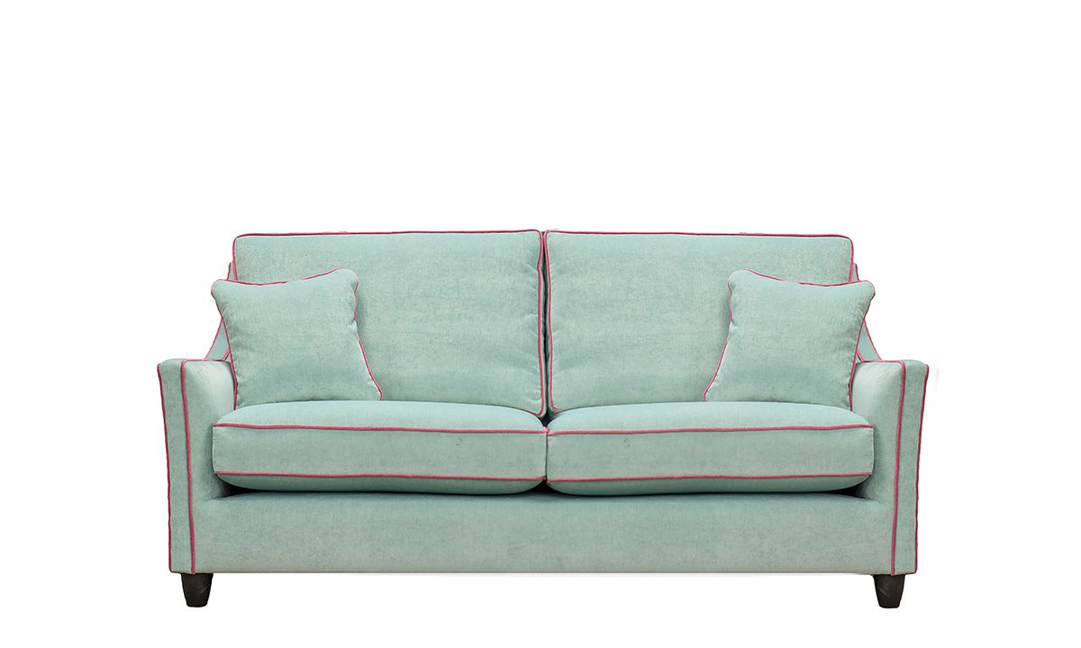 Iris 2 Seater Sofa in Pimlico SR 16172 Aqua - 406137