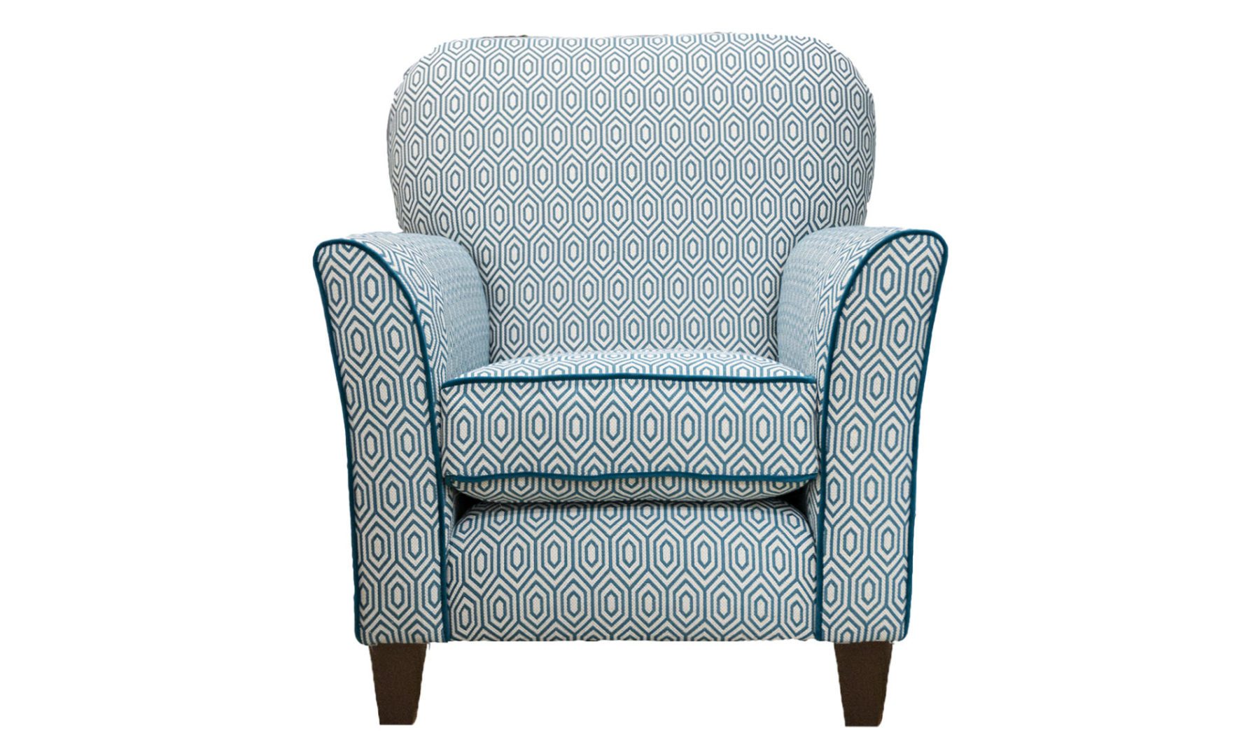 Dylan Chair in C marrone Gal 1930, Platinum Collection Fabric