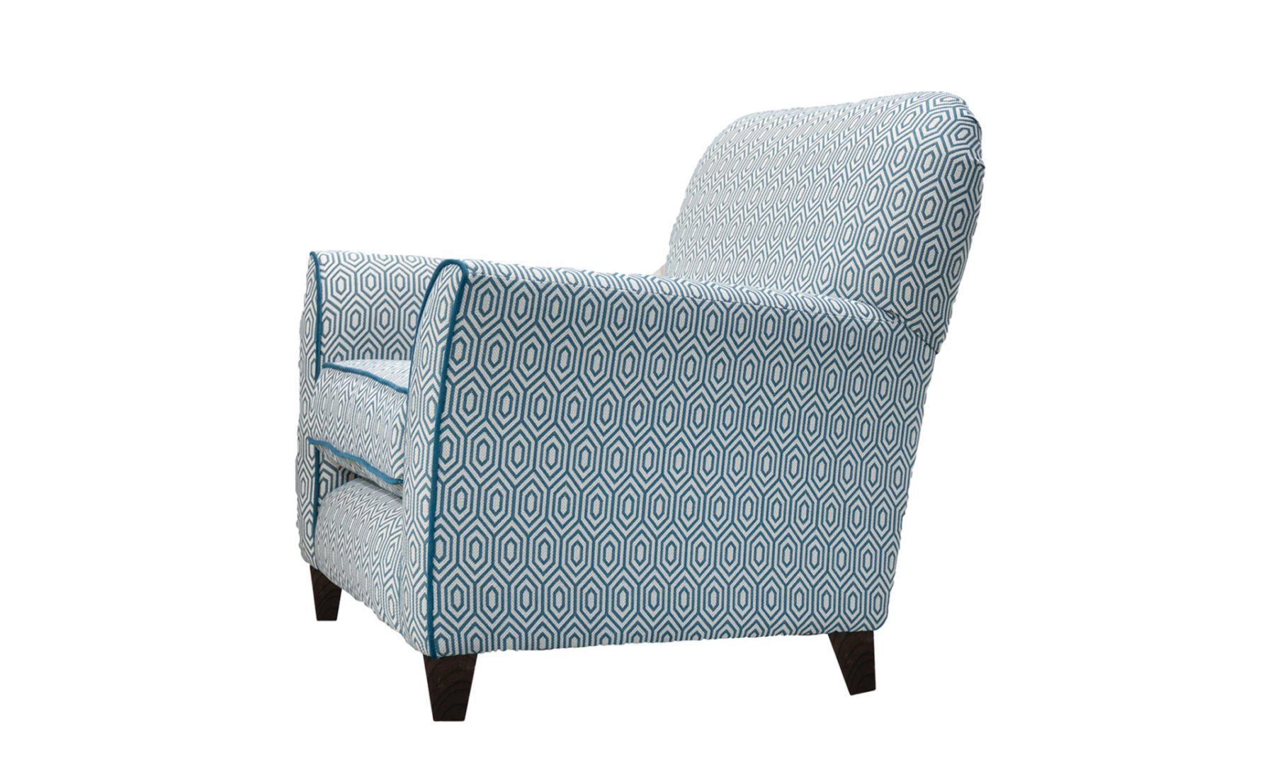Dylan Chair in C marrone Gal 1930, Platinum Collection Fabric