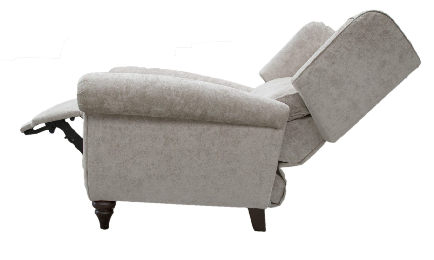 Greville Recliner Chair in Cristina Marrone Nuovo Stone 2046, Platinum Plus Collection of Fabrics