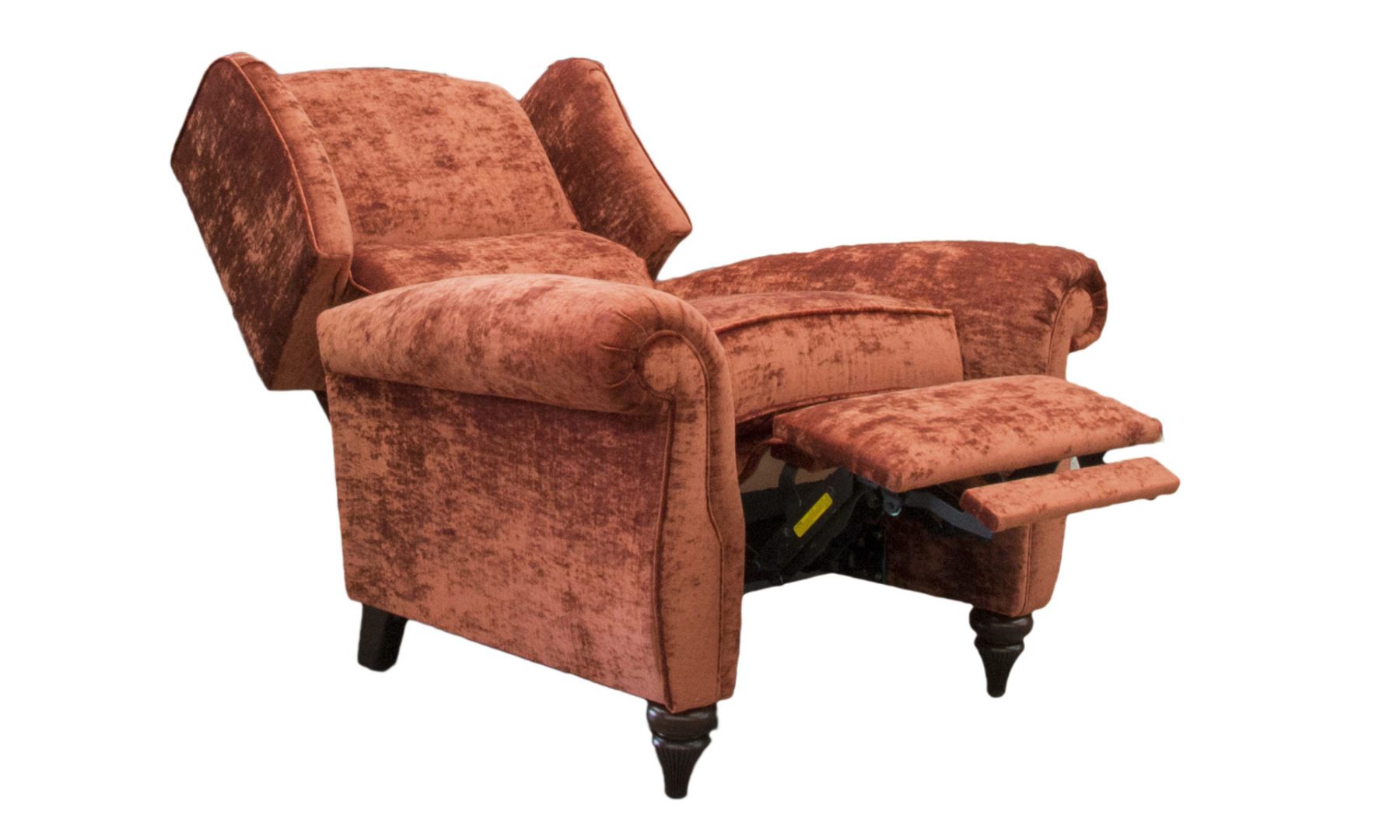 Greville Recliner Chair in JBrown Modena Terracotta 13105, Platinum Plus Collection Fabric