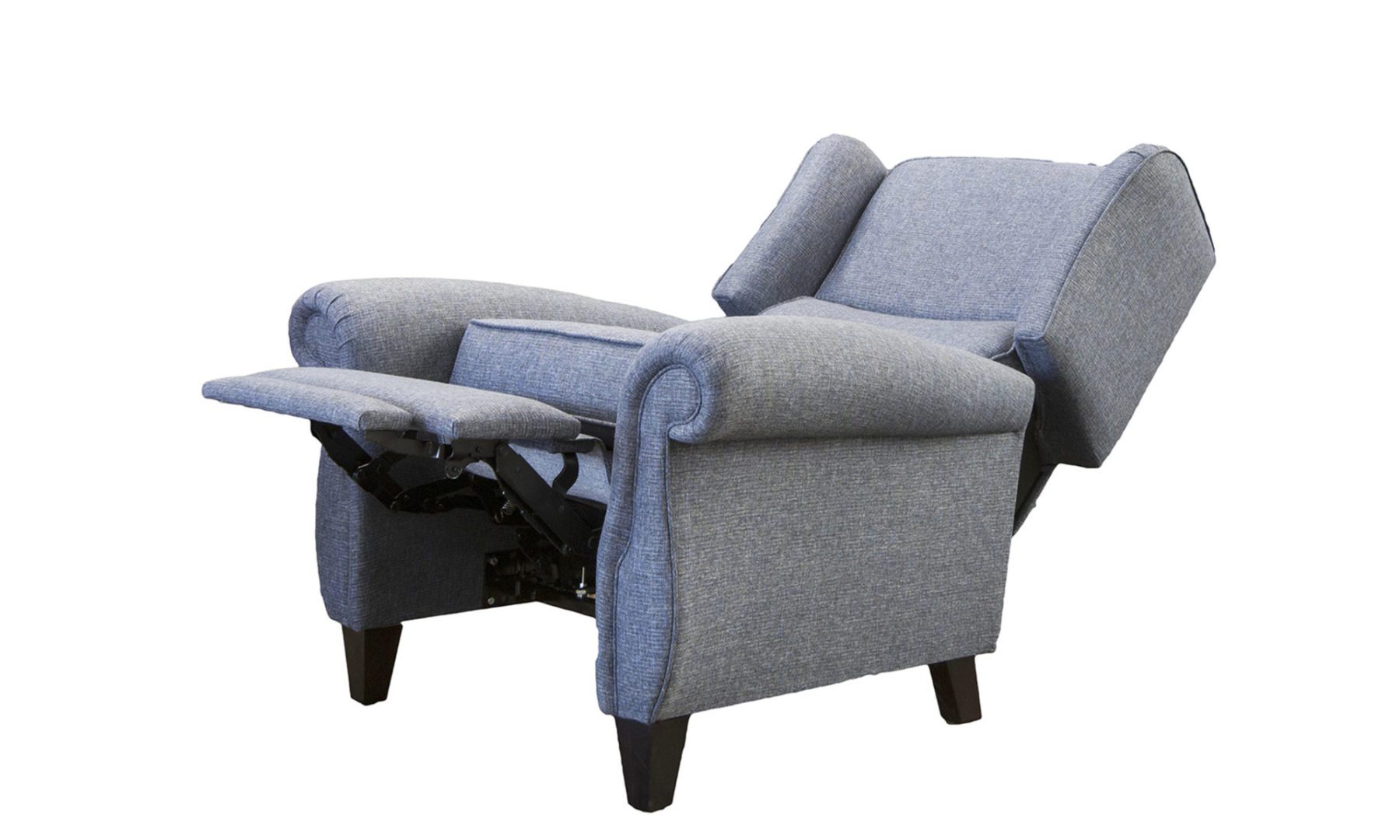 Greville Recliner Chair in Ado Marine, Bronze Collection Fabric