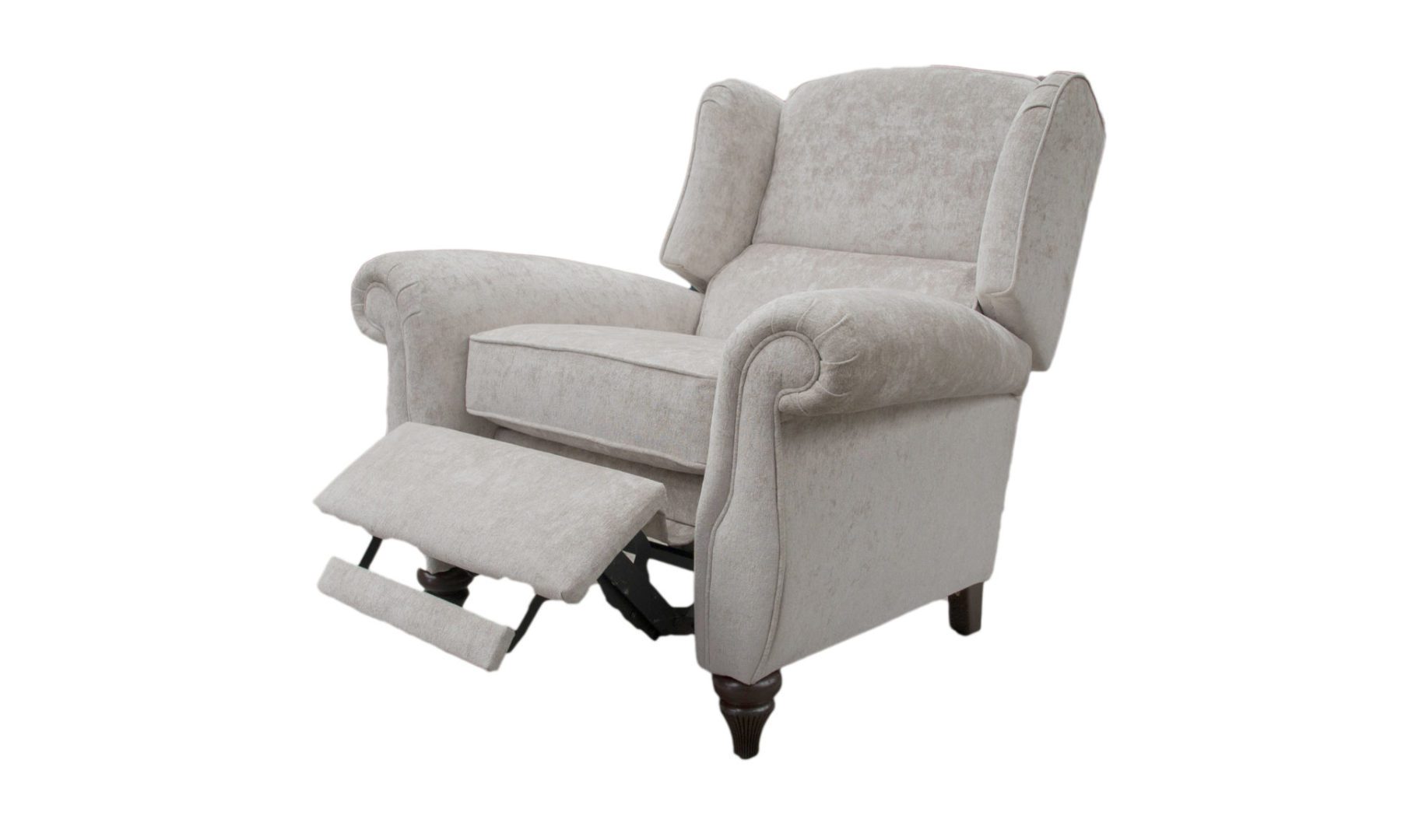 Greville Recliner Chair in Cristina Marrone Nuovo Stone 2046, Platinum Plus Collection of Fabrics