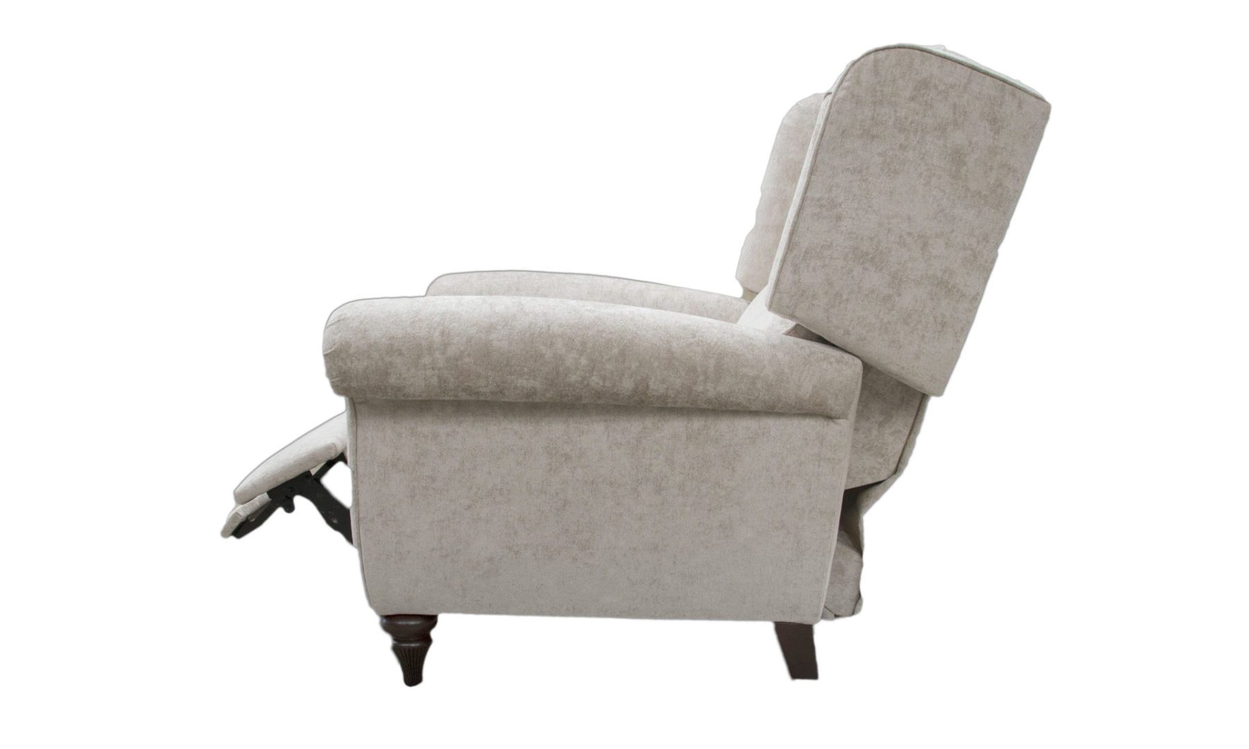 Greville Recliner Chair in Cristina Marrone Nuovo Stone 2046, Platinum Plus Collection of Fabrics