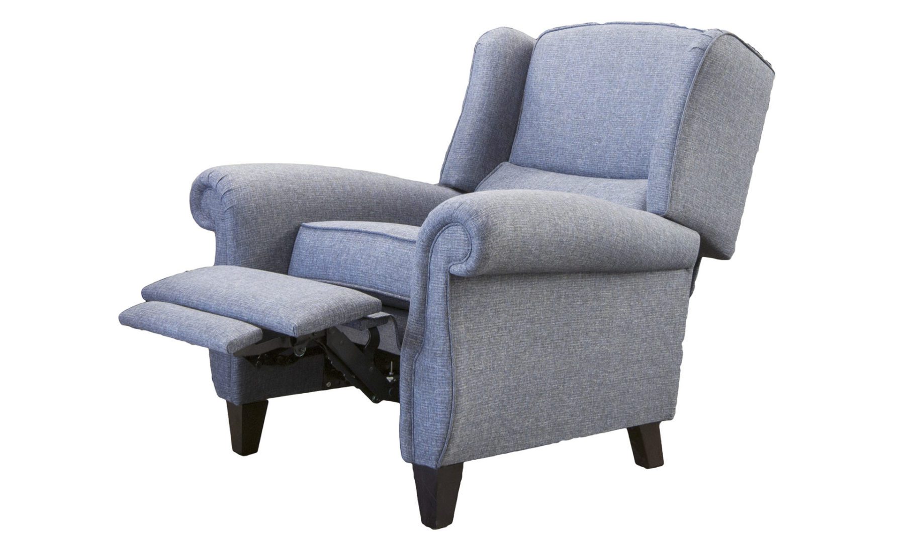 Greville Recliner Chair in Ado Marine, Bronze Collection Fabric