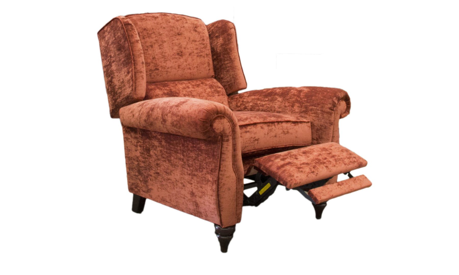Greville Recliner Chair in JBrown Modena Terracotta 13105, Platinum Plus Collection Fabric