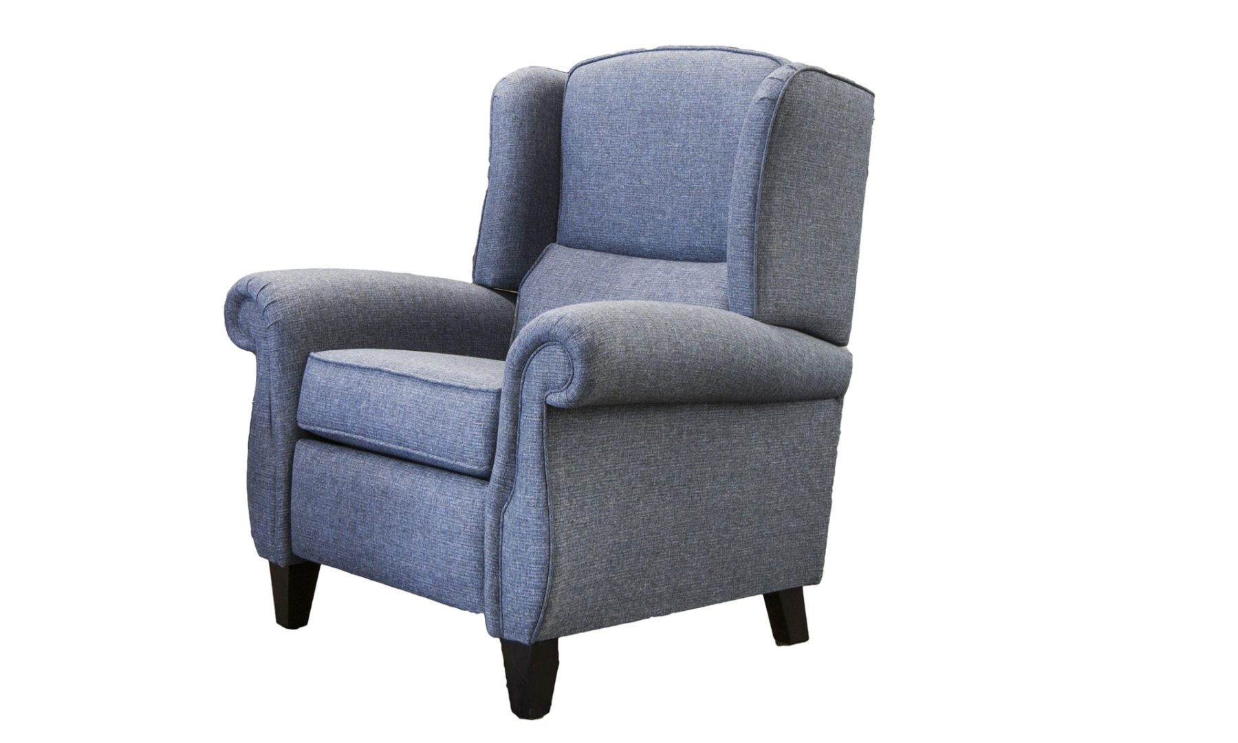 Greville Recliner Chair in Ado Marine, Bronze Collection Fabric