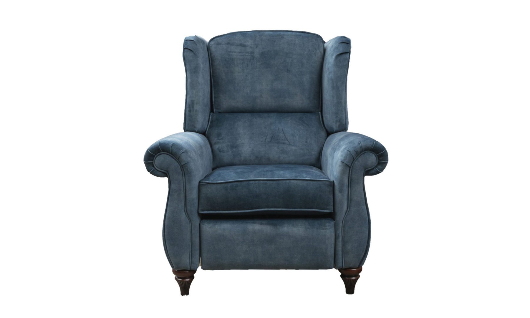 Greville Recliner Chair in Lovely Ocean, Gold Collection Fabric